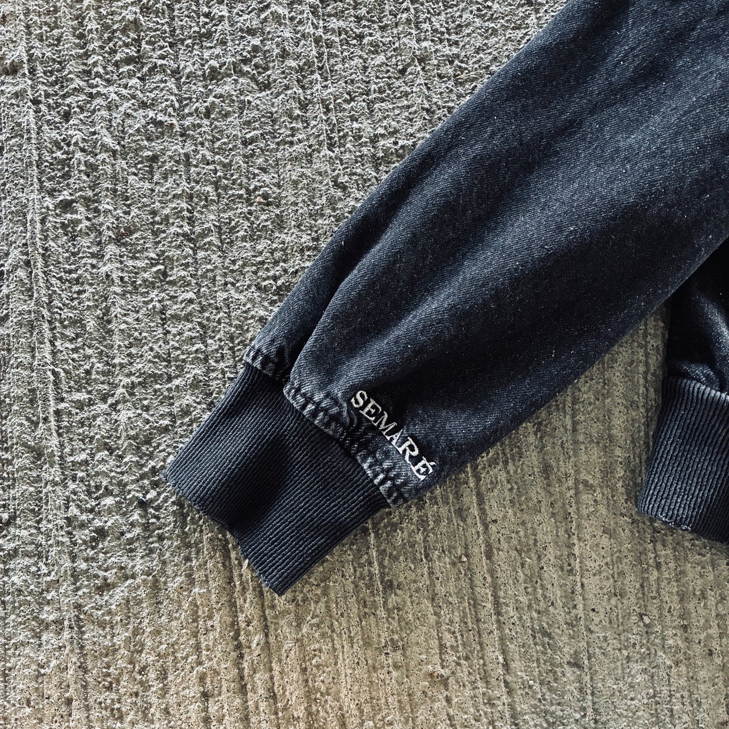 SALTED DENIM ZIP UP